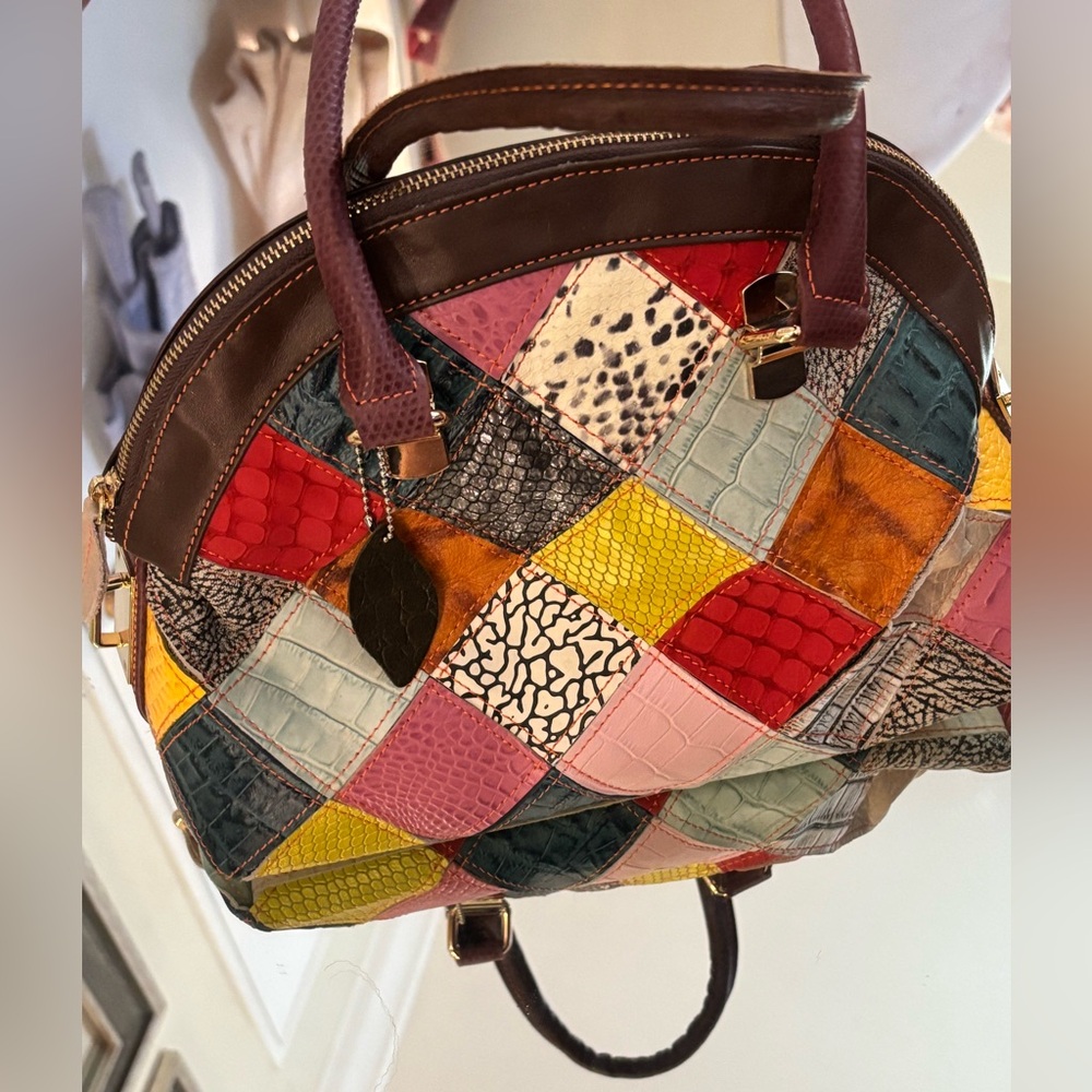 Patchwork Multicolor Handbag